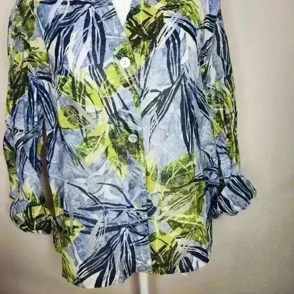 Lara Lane petite women's button down blouse size 14P - Picture 6 of 7